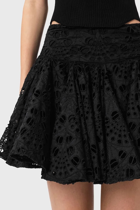 AllSaints suknja DOTTY crna W063RE