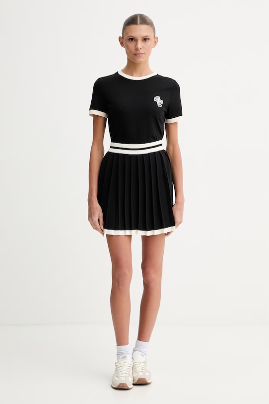 Guess плисирана GABRY V6GD04.Z0649 черен SS26