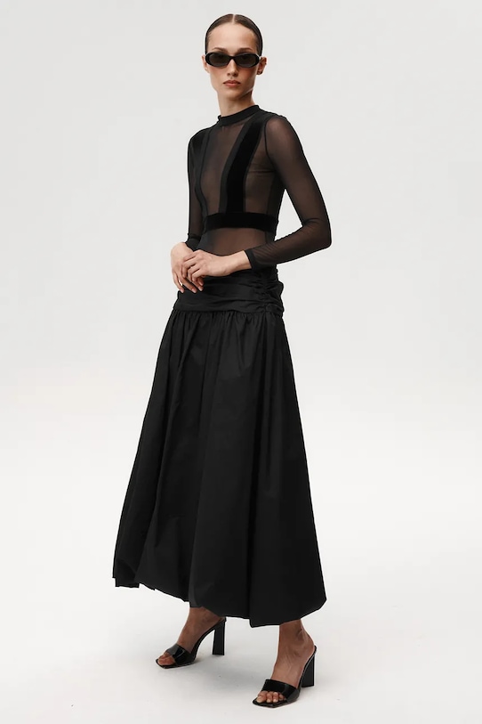 Undress Code pamut szoknya Dance Again Skirt fekete 1191