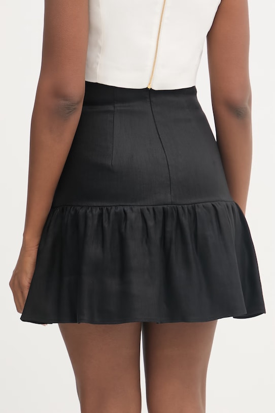 Odzież Elisabetta Franchi spódnica lniana GO18662E2 czarny