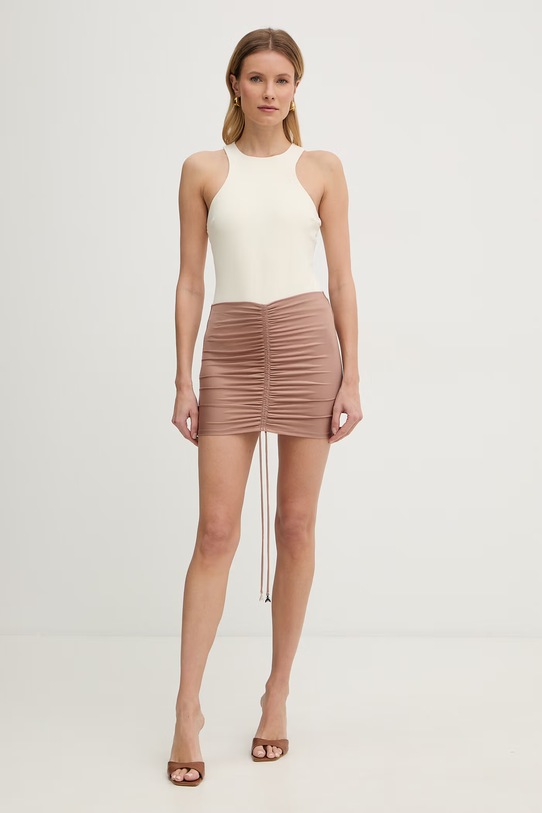 Patrizia Pepe spódnica 2F0134.J415 brązowy SS26