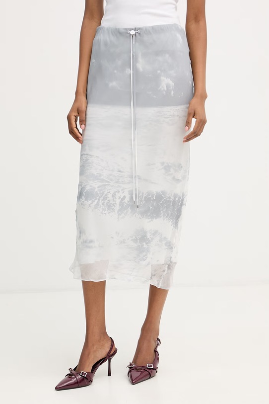 Patrizia Pepe spódnica ołówkowa z wiskozą szary 2G1071.A771