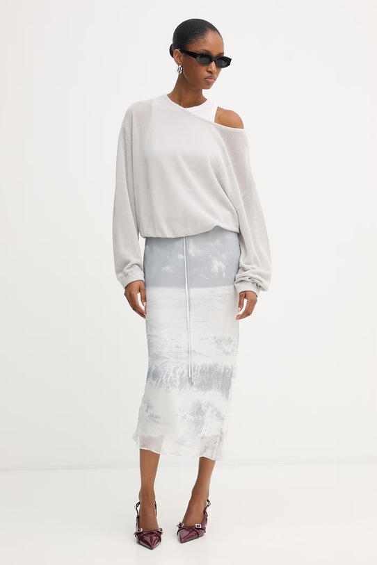 Patrizia Pepe spódnica ołówkowa z wiskozą 2G1071.A771 szary SS26