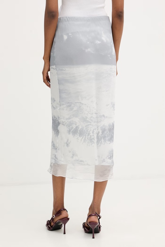 Odzież Patrizia Pepe spódnica ołówkowa z wiskozą 2G1071.A771 szary