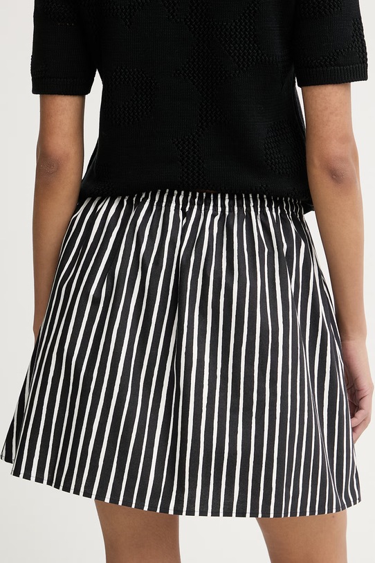 Ρούχα Marimekko φούστα βαμβακερή 095234 μαύρο