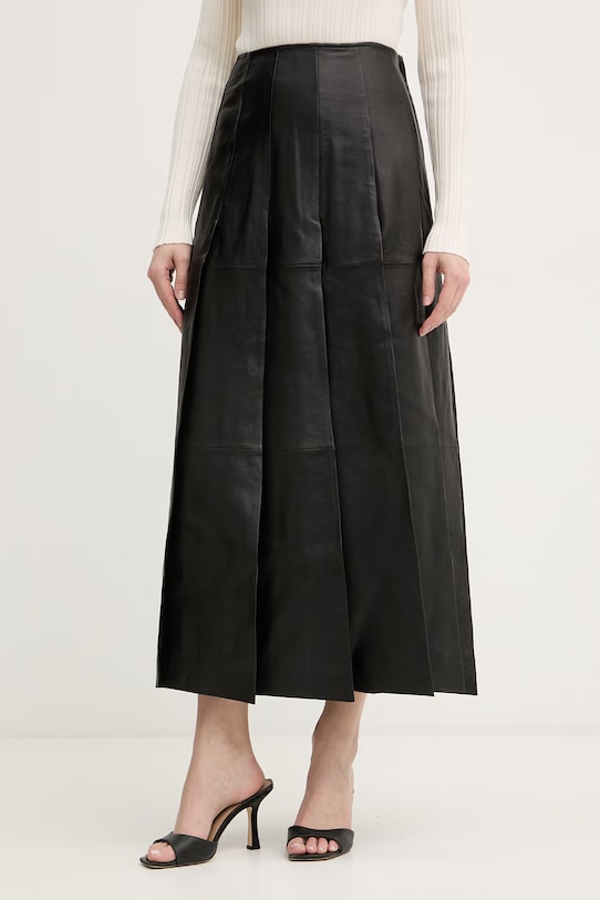 Max&Co. fustă de piele MCLTEQUILA negru 2618401012200