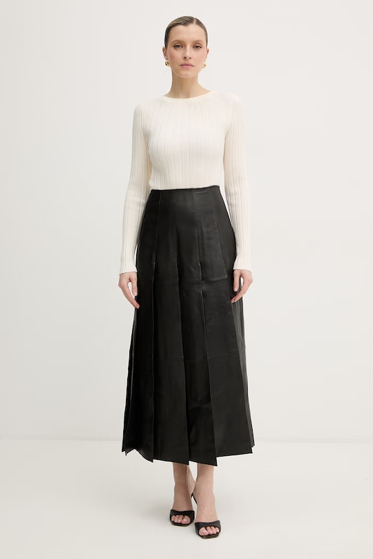 Max&Co. fustă de piele MCLTEQUILA 2618401012200 negru SS26