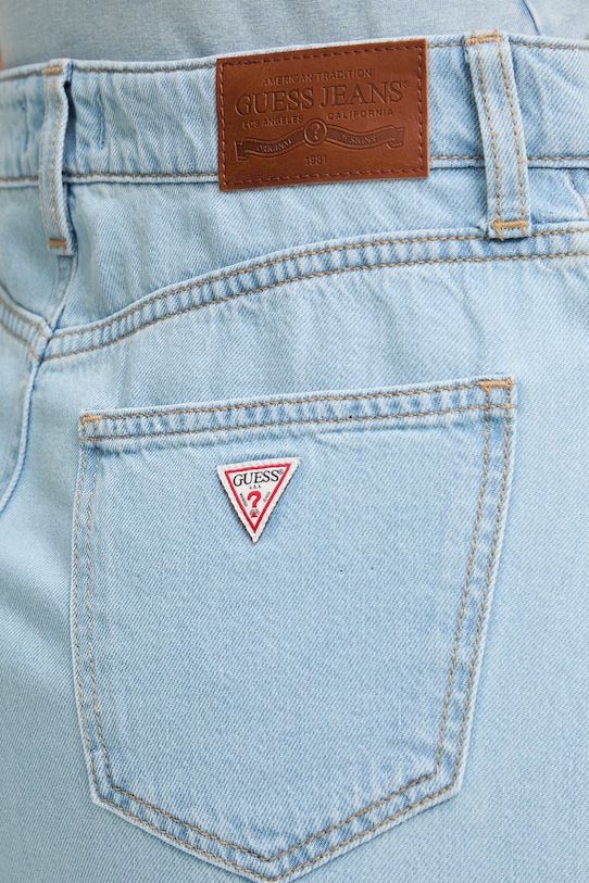 Guess Jeans spódnica jeansowa niebieski W6GD52.D7902