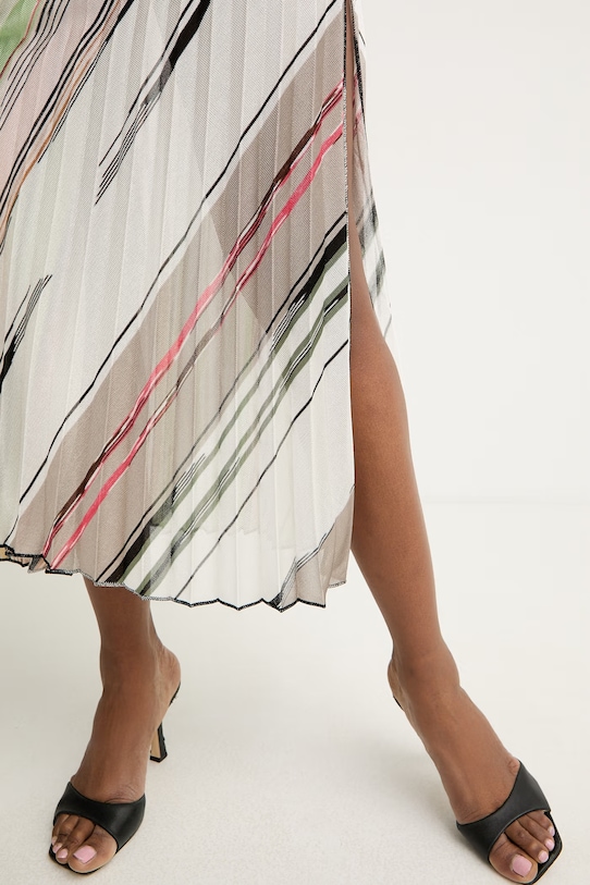 Missoni Plisirano krilo z viskozo bež DS26SH10.BK01GP