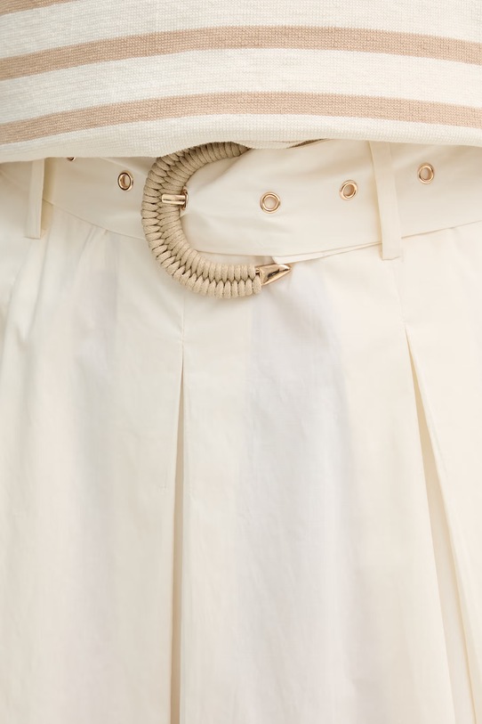 Gaudi spódnica bawełniana beżowy 611FD75002