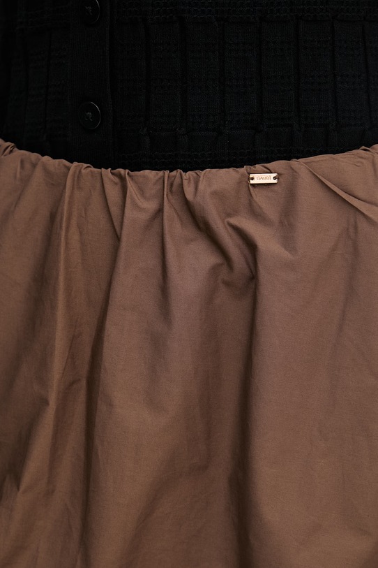 Gaudi spódnica bawełniana brązowy 611FD75006