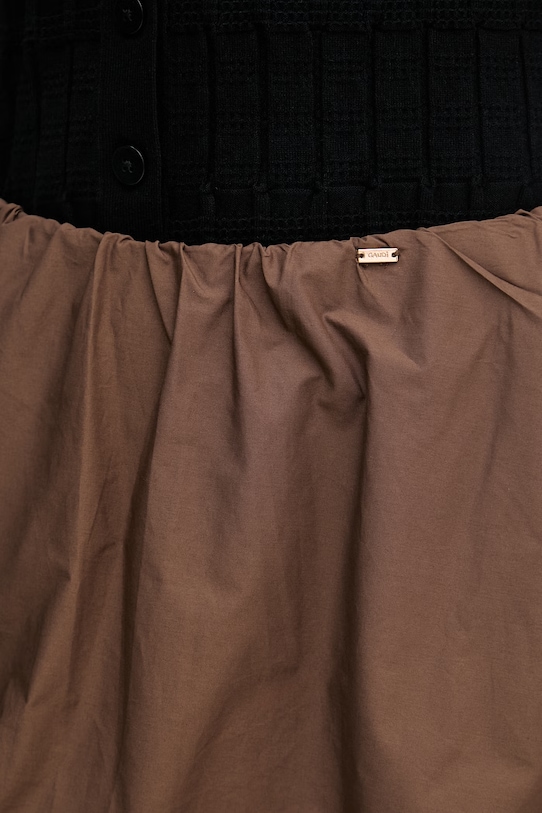 Gaudi spódnica bawełniana brązowy 611FD75006