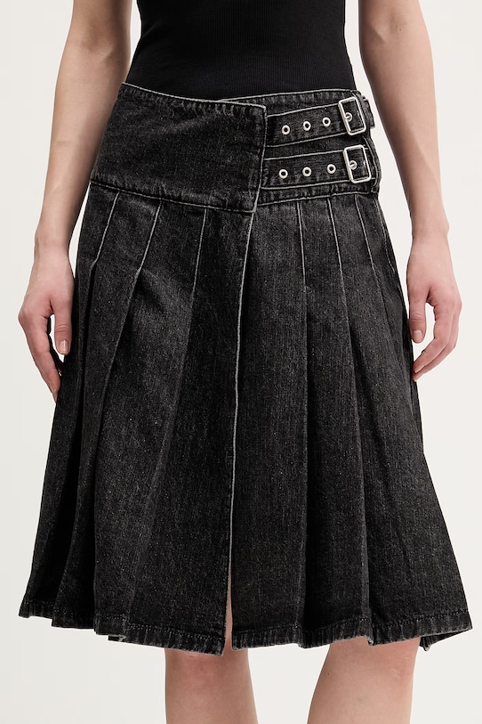 Rifľová sukňa The Ragged Priest rifľovina sivá RPHL251060DN