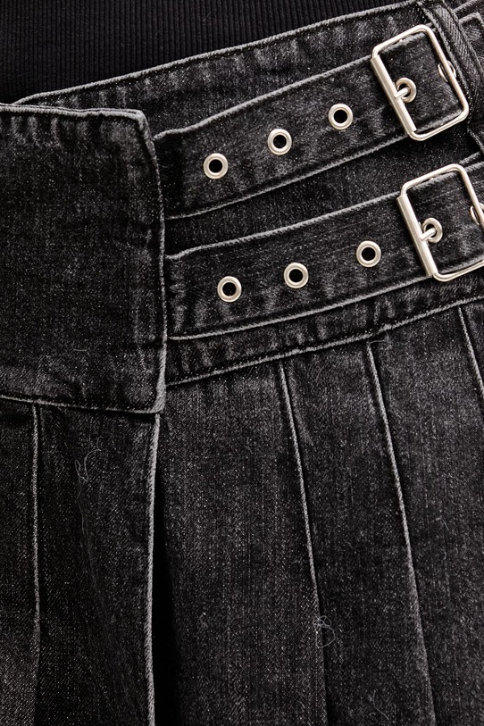 Rifľová sukňa The Ragged Priest sivá RPHL251060DN