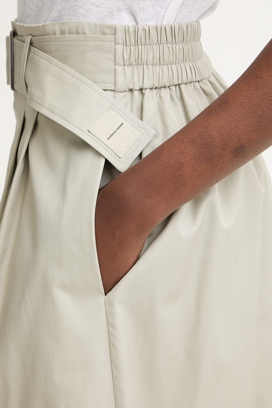 Armani Exchange sukňa bavlnená béžová XW001929.AF18863