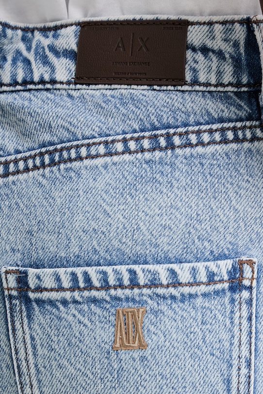 Armani Exchange sukňa rifľová modrá XW002264.AF21338