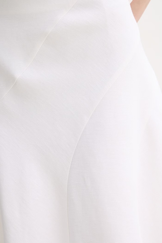 BOSS spódnica z lnem Vicena2 beżowy 50559476