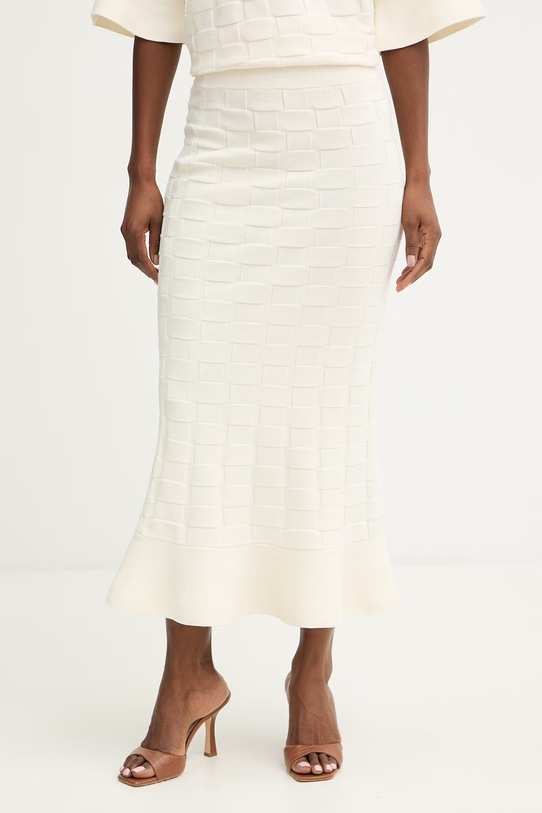 BOSS spódnica sweterkowa Foppy beżowy 50556678