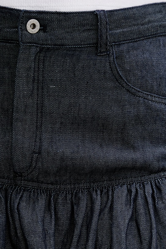 HUGO Blue balónová sukňa rifľová Rabalon-1_B tmavomodrá 50559133