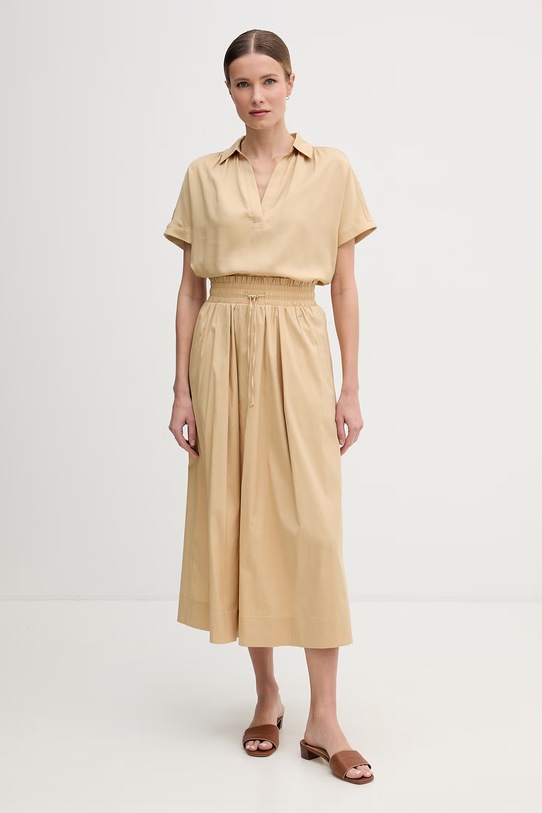 Joop! spódnica z bawełną 30101370 beżowy SS26