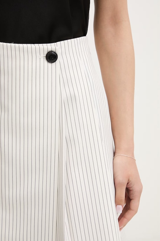 HUGO spódnica plisowana z wiskozy Riberi biały 50559171