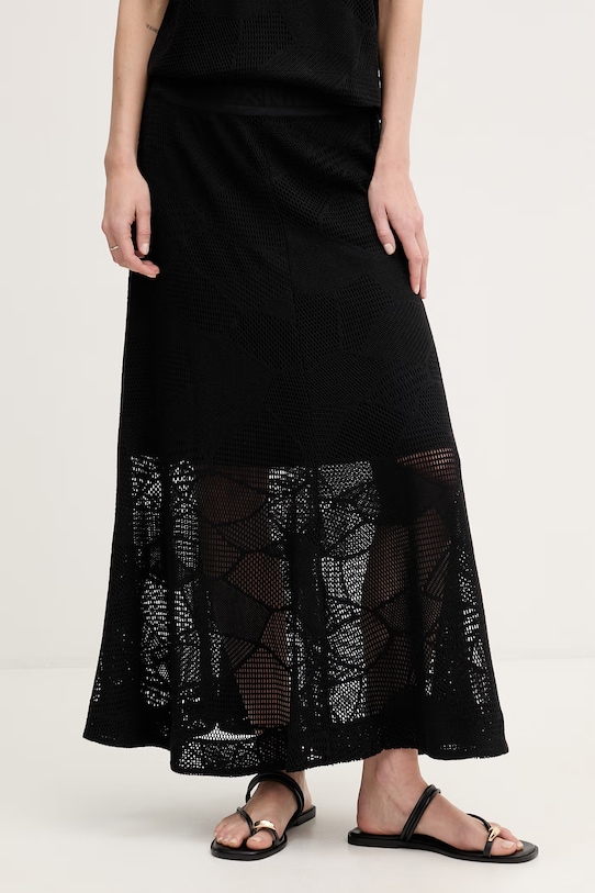DKNY spódnica ażurowa czarny P6BG6EMT