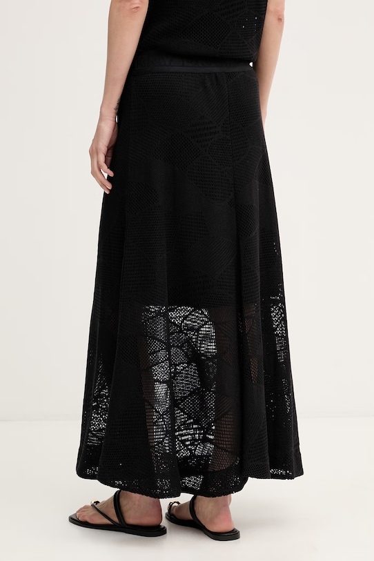 Odzież DKNY spódnica ażurowa P6BG6EMT czarny