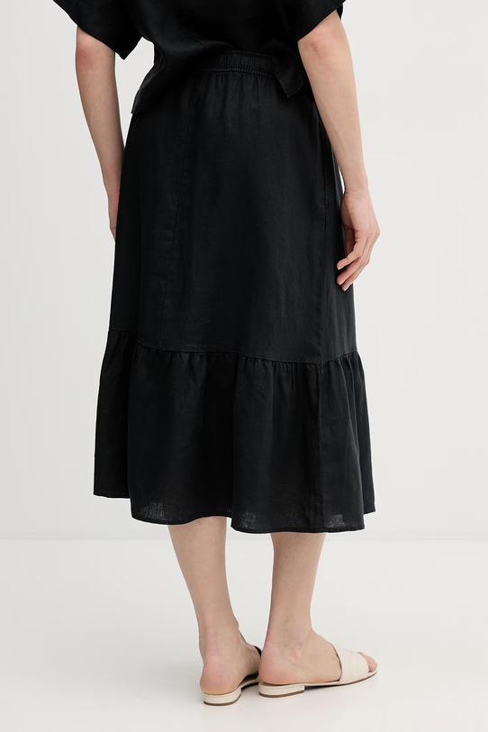 Odzież Dkny spódnica lniana P5JBCD87 czarny