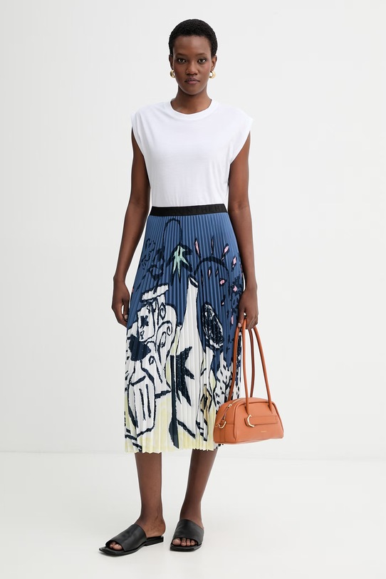 MUNTHE spódnica CHARMING 261120226121 niebieski SS26