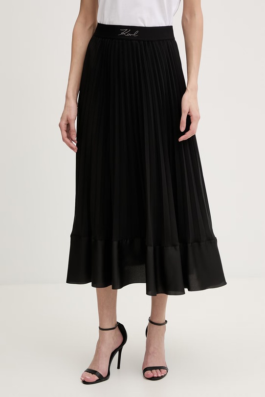Karl Lagerfeld spódnica plisowana czarny B2W12003