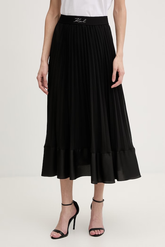 Karl Lagerfeld spódnica plisowana czarny B2W12003