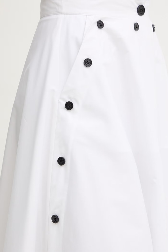 Karl Lagerfeld fustă bumbac alb B2W12004