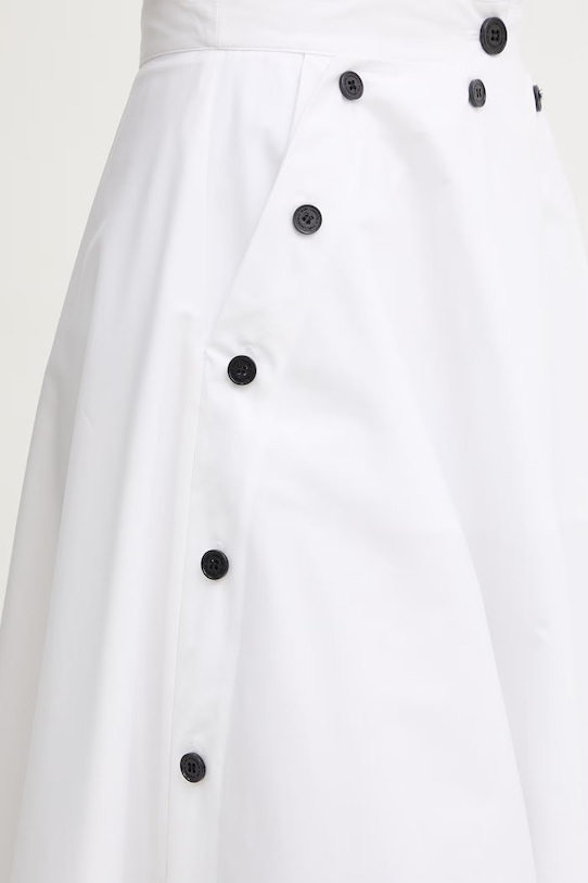 Karl Lagerfeld fustă bumbac alb B2W12004