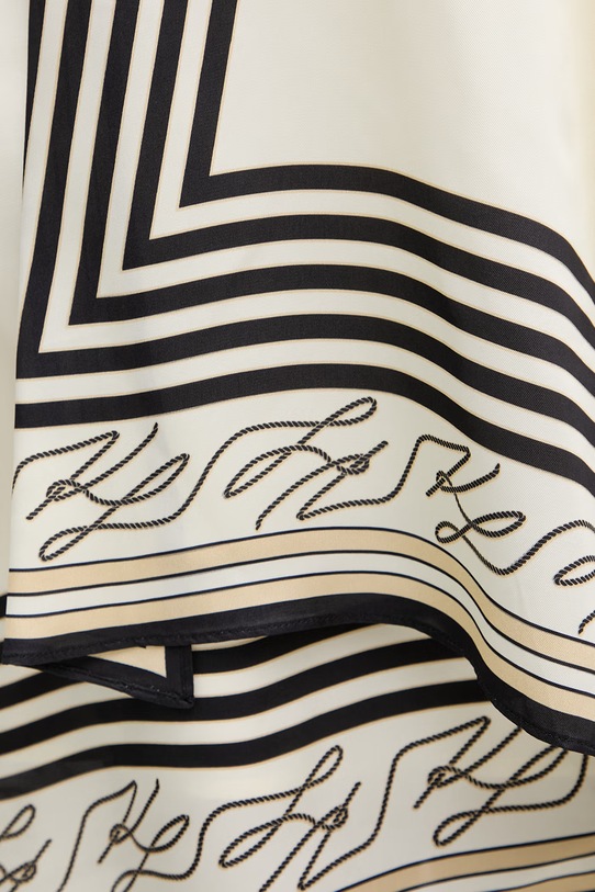 Karl Lagerfeld spódnica z wiskozy beżowy B2W12008