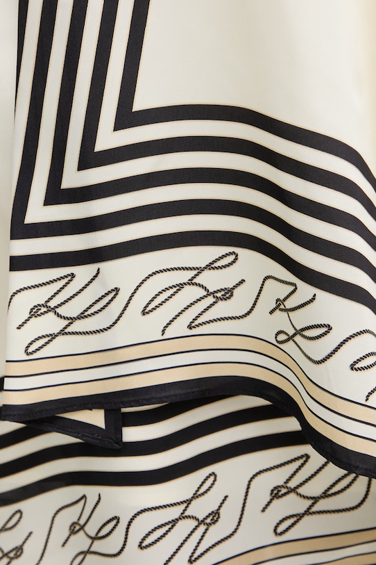 Karl Lagerfeld spódnica z wiskozy beżowy B2W12008