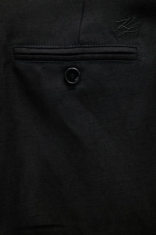 Karl Lagerfeld spódnicospodnie z lnem czarny B2W12026