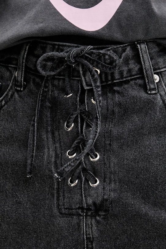 Karl Lagerfeld Jeans spódnica jeansowa szary B2W12021