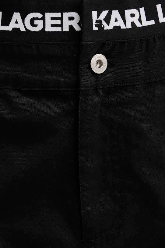 Rifľová sukňa Karl Lagerfeld Jeans čierna B2W12029