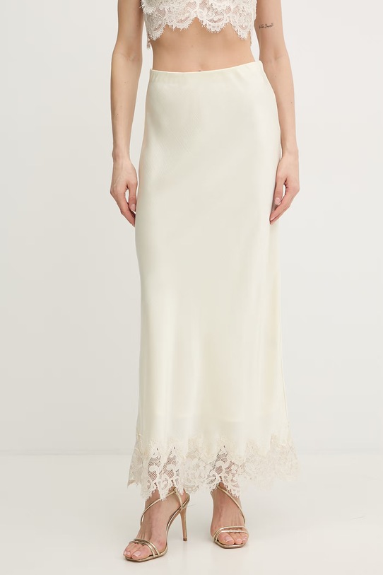 Bardot spódnica z elastanem beżowy 60390SB