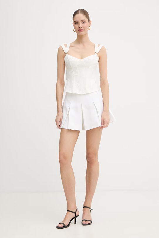 Bardot spódnicospodnie lniane 59836PB2 beżowy SS26