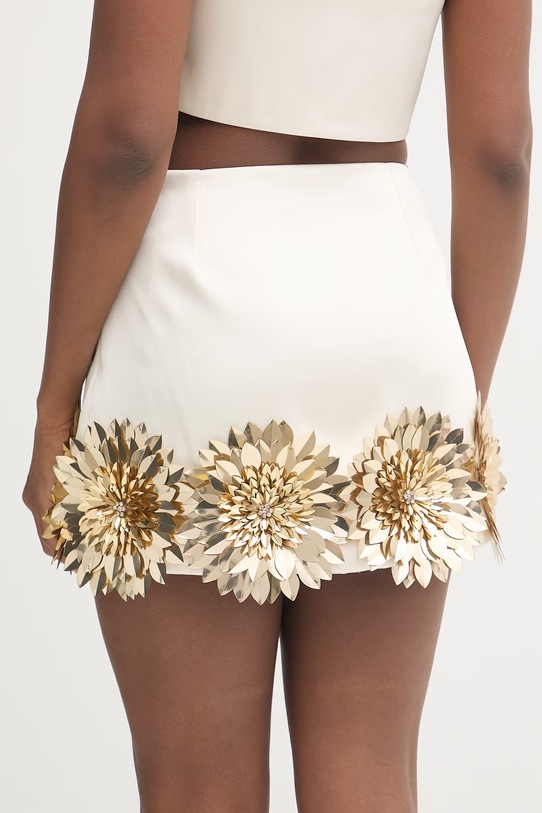 Odzież Retrofete spódnica z wiskozą Gitte R.R26.12233.16 beżowy