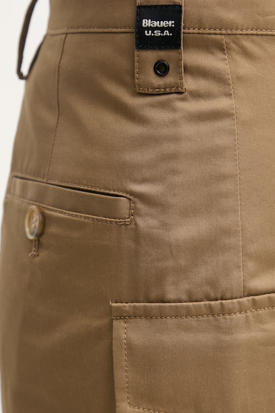 Blauer spódnica trapezowa bawełniana BLUEVIEW brązowy BLDV05282