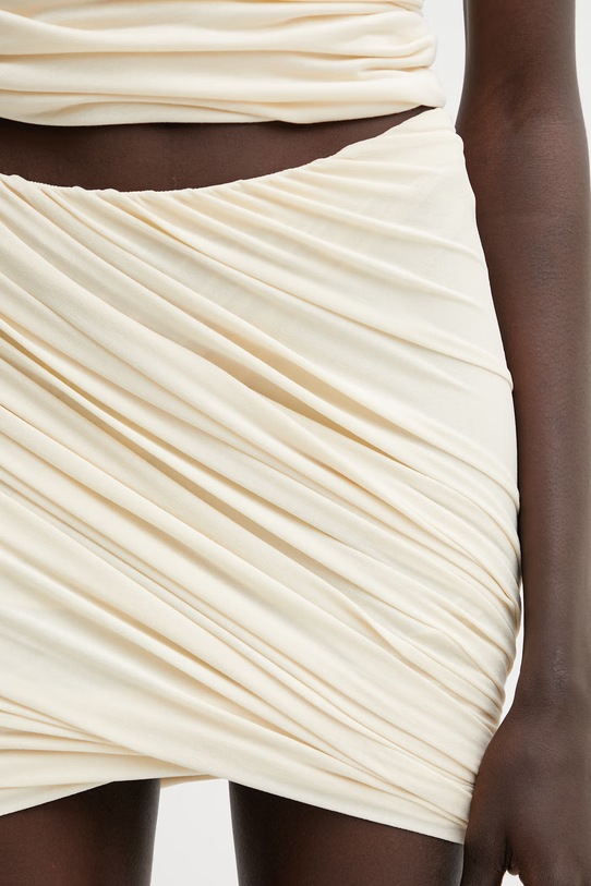 Rick Owens Lilies Luna spódnica z wiskozą beżowy LI01F7309.CVI