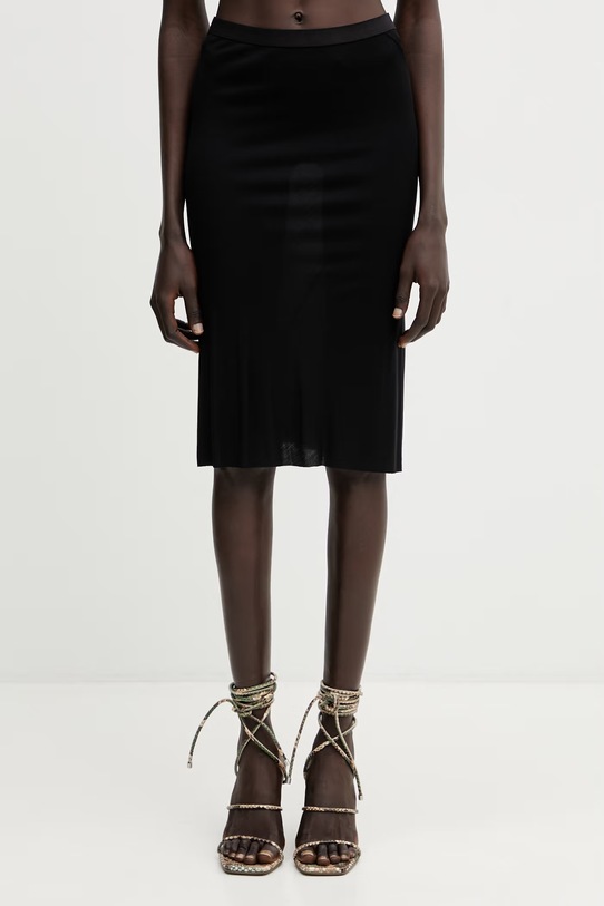 Rick Owens Lilies spódnica z wiskozy czarny LI01F7321.RV