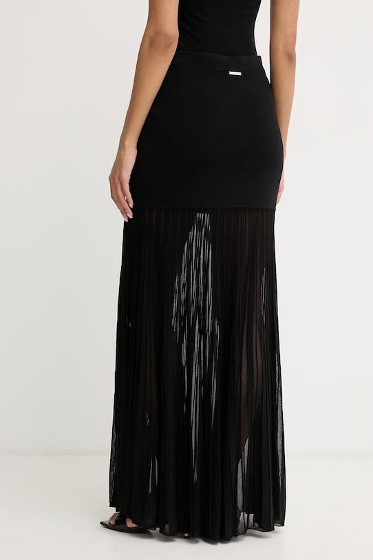 Odzież MICHAEL Michael Kors spódnica sweterkowa z wiskozy MS670LHBFD czarny