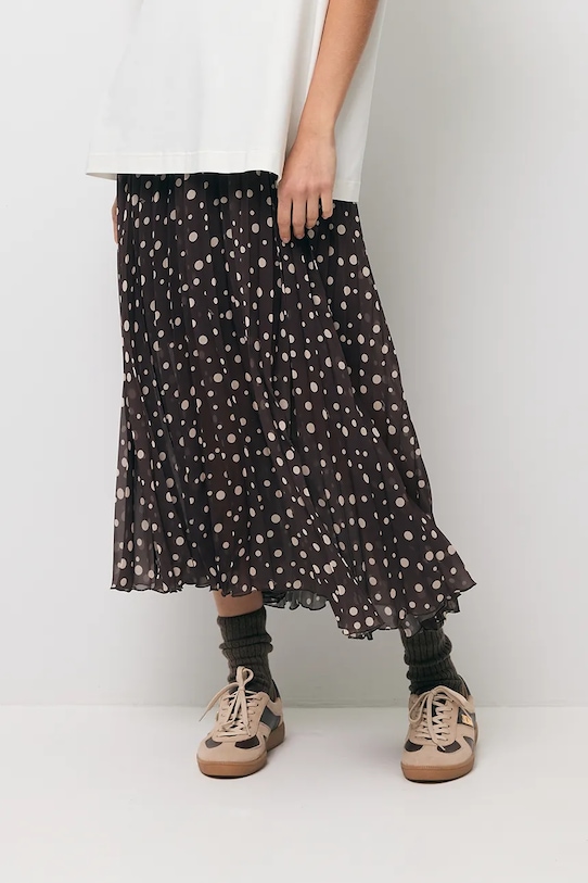 Bizuu spódnica MINA casual brązowy MINA.BRAZOWY