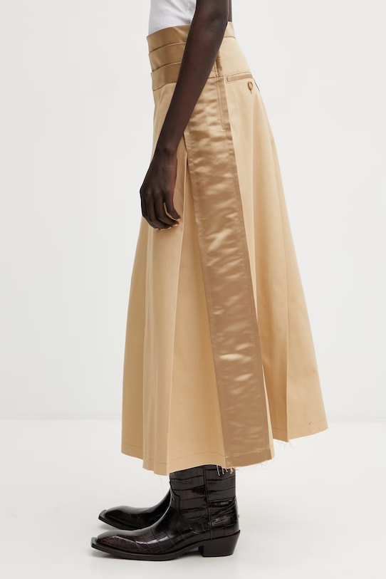 Undercover SKIRT spódnica bawełniana UP1F1602 beżowy SS26