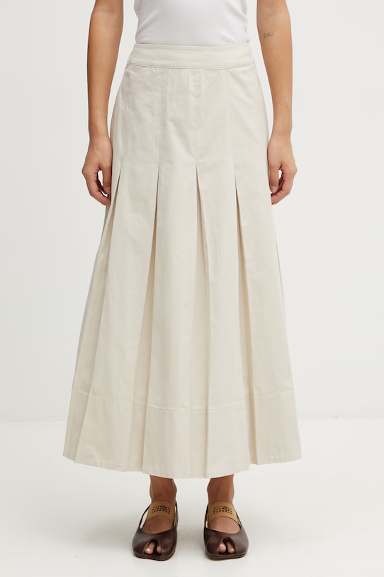 Barbour LSK0157BE32 sukňa bavlnená béžová LSK0157BE32