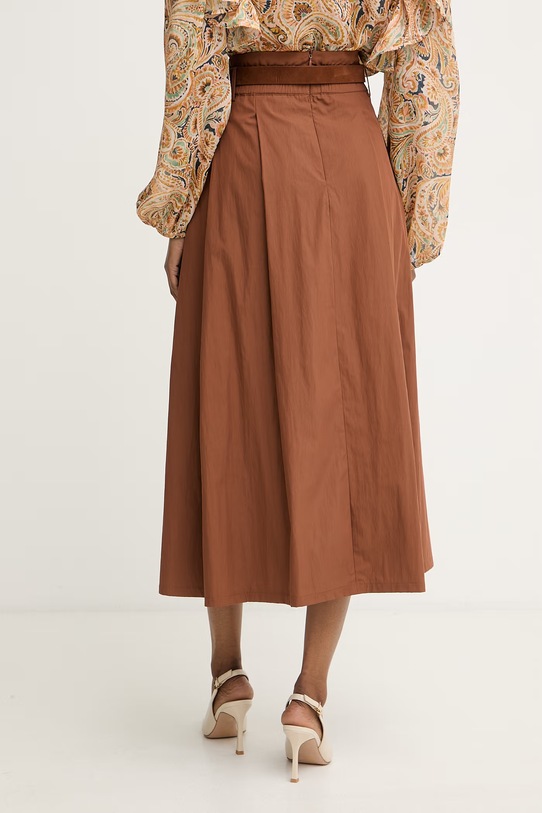 Odzież Morgan spódnica z bawełną JAROCE brązowy
