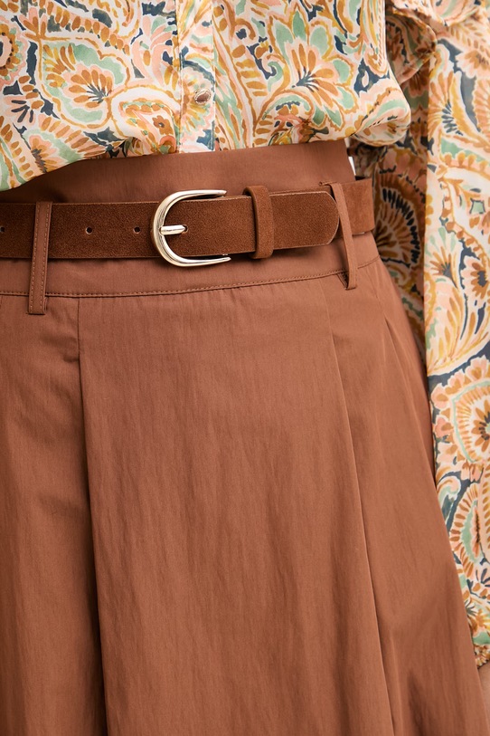 Morgan spódnica z bawełną brązowy JAROCE